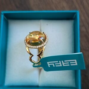 Effy Diamond citrine ring